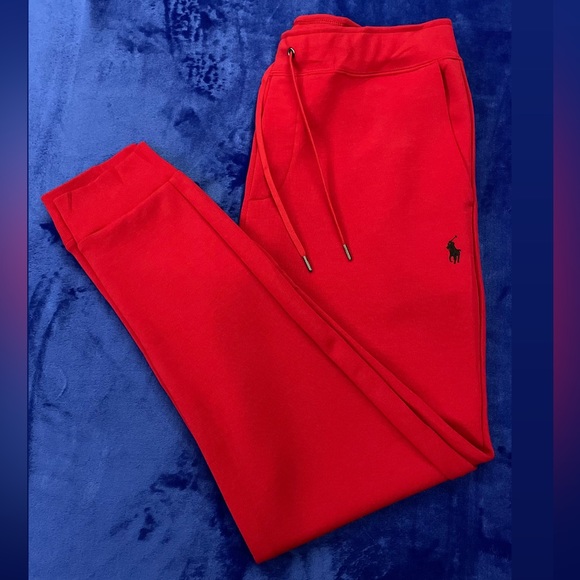 🆕 Polo Ralph Lauren Men’s Double-Knit Tech Joggers. RL Red, Size:2XL • NWOT - Picture 8 of 13